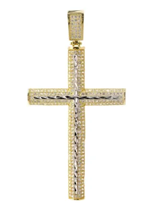 10K Gold Cross Pendant  |  7.7 Grams