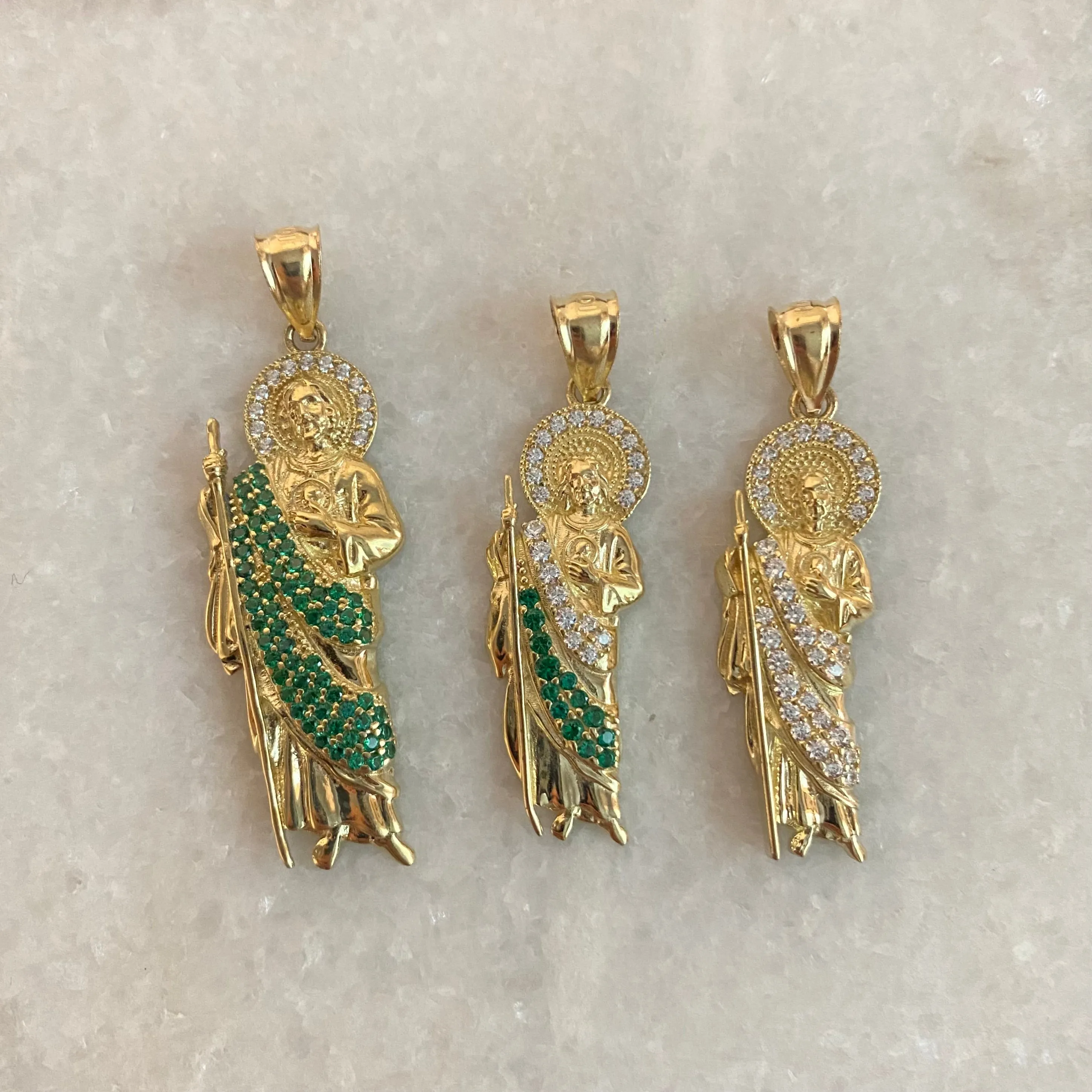 10k Gold San Judas Pendants