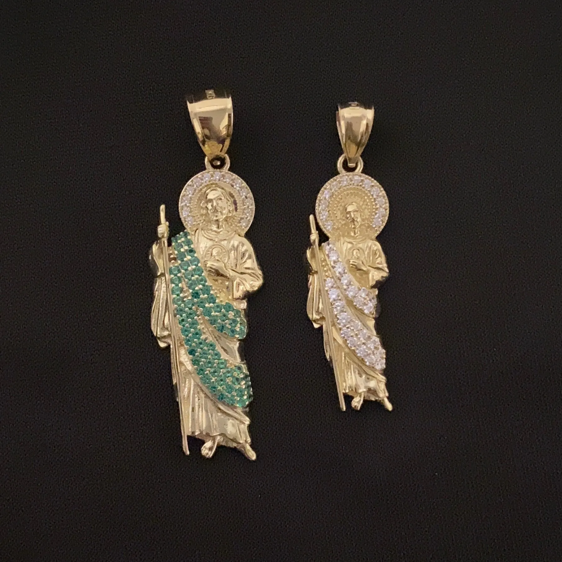 10k Gold San Judas Pendants