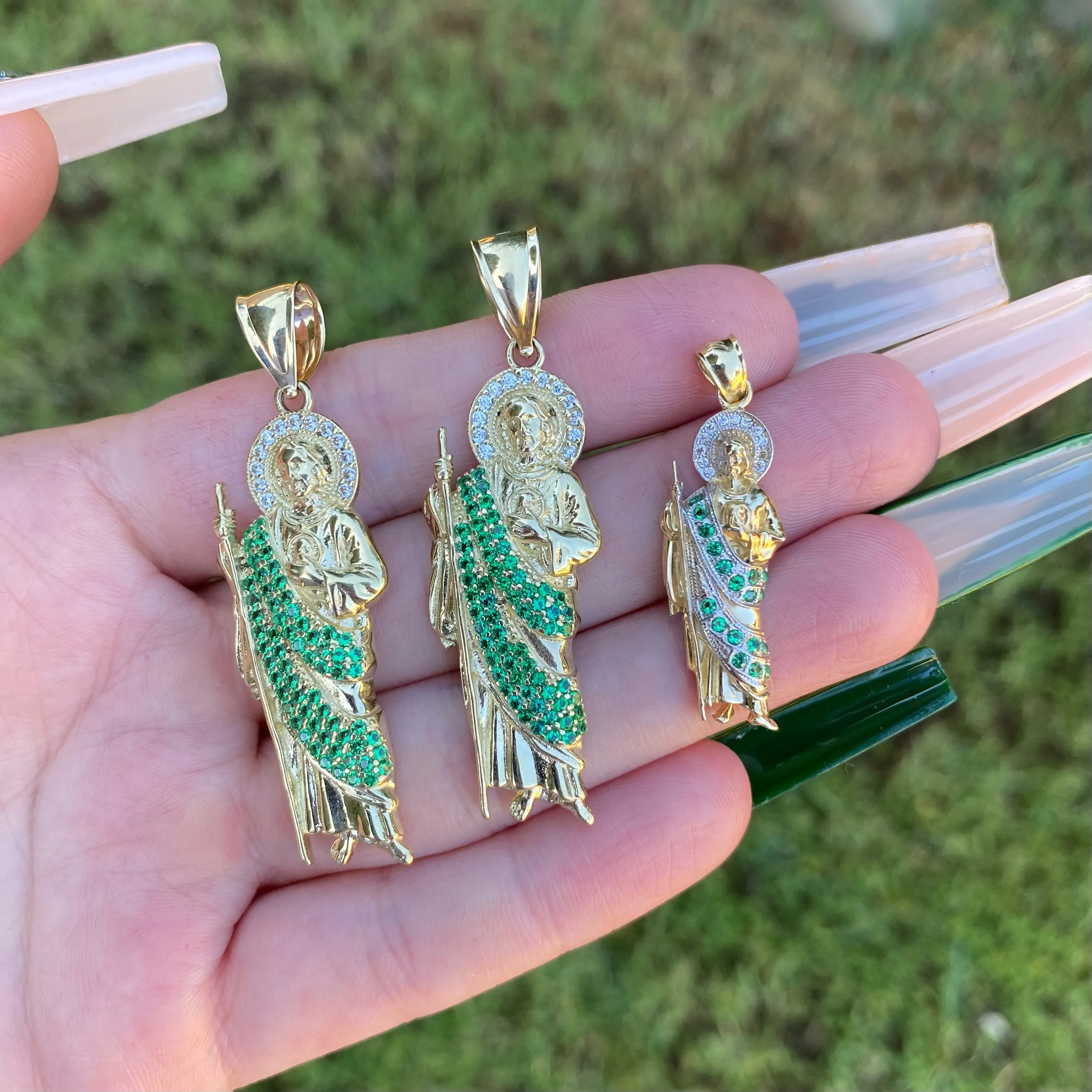 10k Gold San Judas Pendants