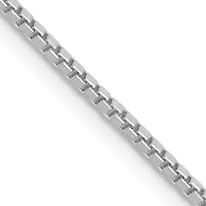 10KT White Gold 24-inch 1.3MM Lobster Clasp Box Chain