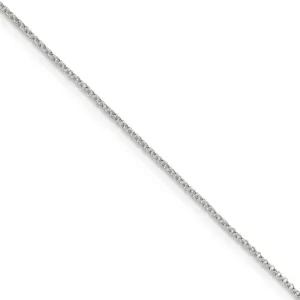 1.1mm Sterling Silver Solid Rolo Chain Necklace