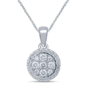 14K 0.5CT Diamond Pendant