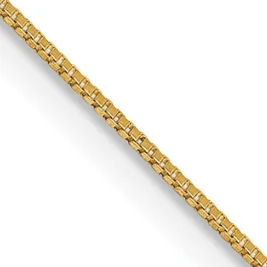 14KT Yellow Gold 30-inch 0.5MM Box Pendant Chain