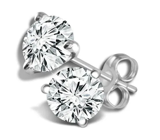 14KW Martini-Set Diamond Studs 0.93ctTW