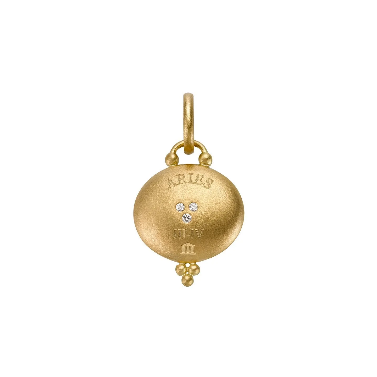 18K Aries Zodiac Pendant