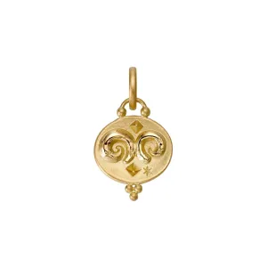 18K Aries Zodiac Pendant