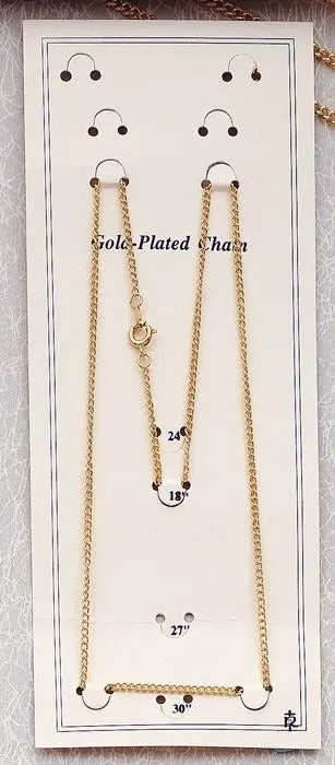 27" Gold Plated Chain