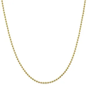 2MM Double IP Gold Stainless Steel Bead Chain