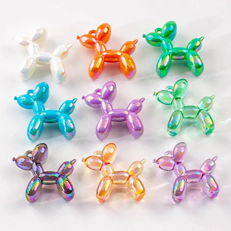 4 PCS/Package Arylic Dog Pendant