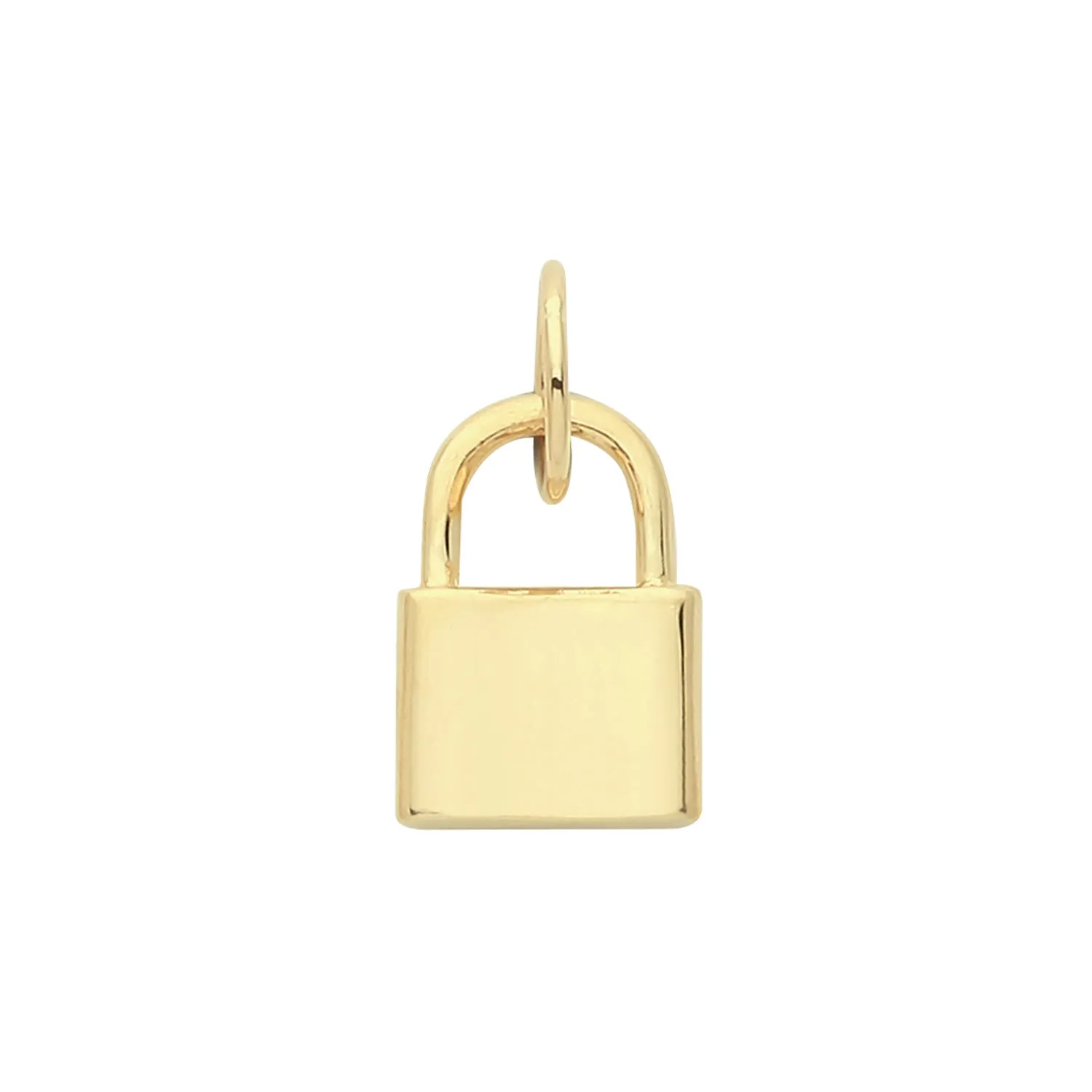 9CT GOLD PADLOCK PENDANT