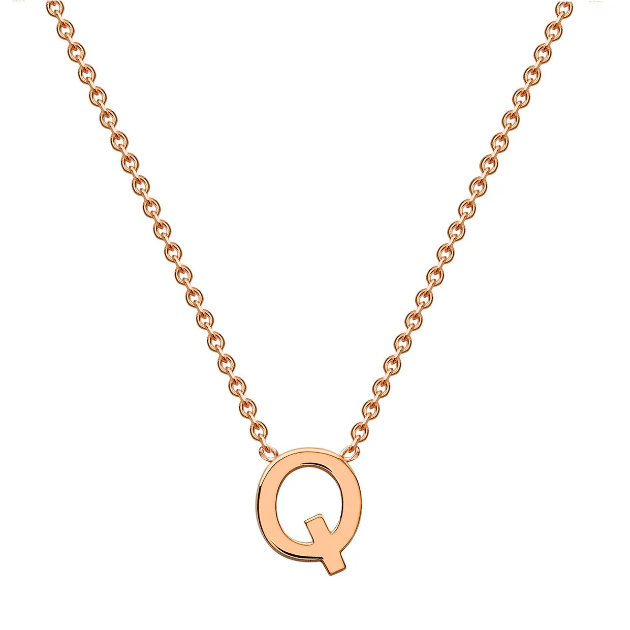 9K Gold 'Q' Initial Necklace - 1.19.0166