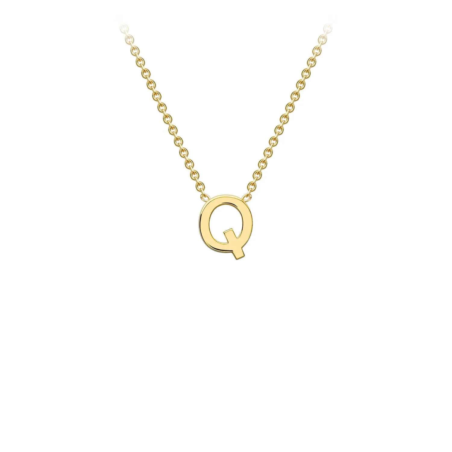 9K Gold 'Q' Initial Necklace - 1.19.0166