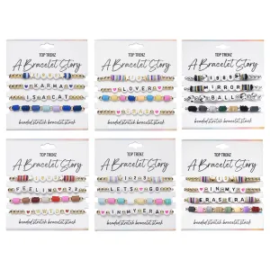 A Bracelet Story - Eras Edition Beaded Stretch Bracelets (4 bracelets per card)