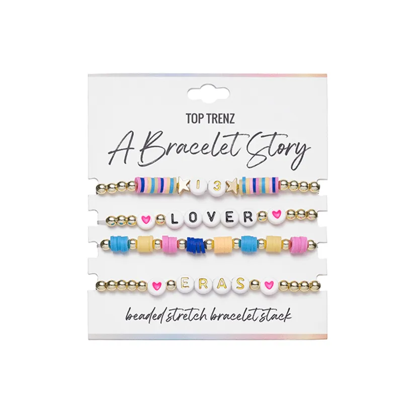 A Bracelet Story - Eras Edition Beaded Stretch Bracelets (4 bracelets per card)