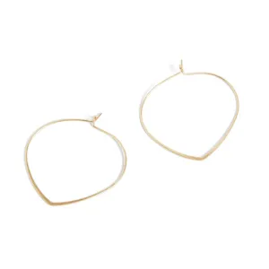 Abstract Hoop Earrings - Gold - Final Sale