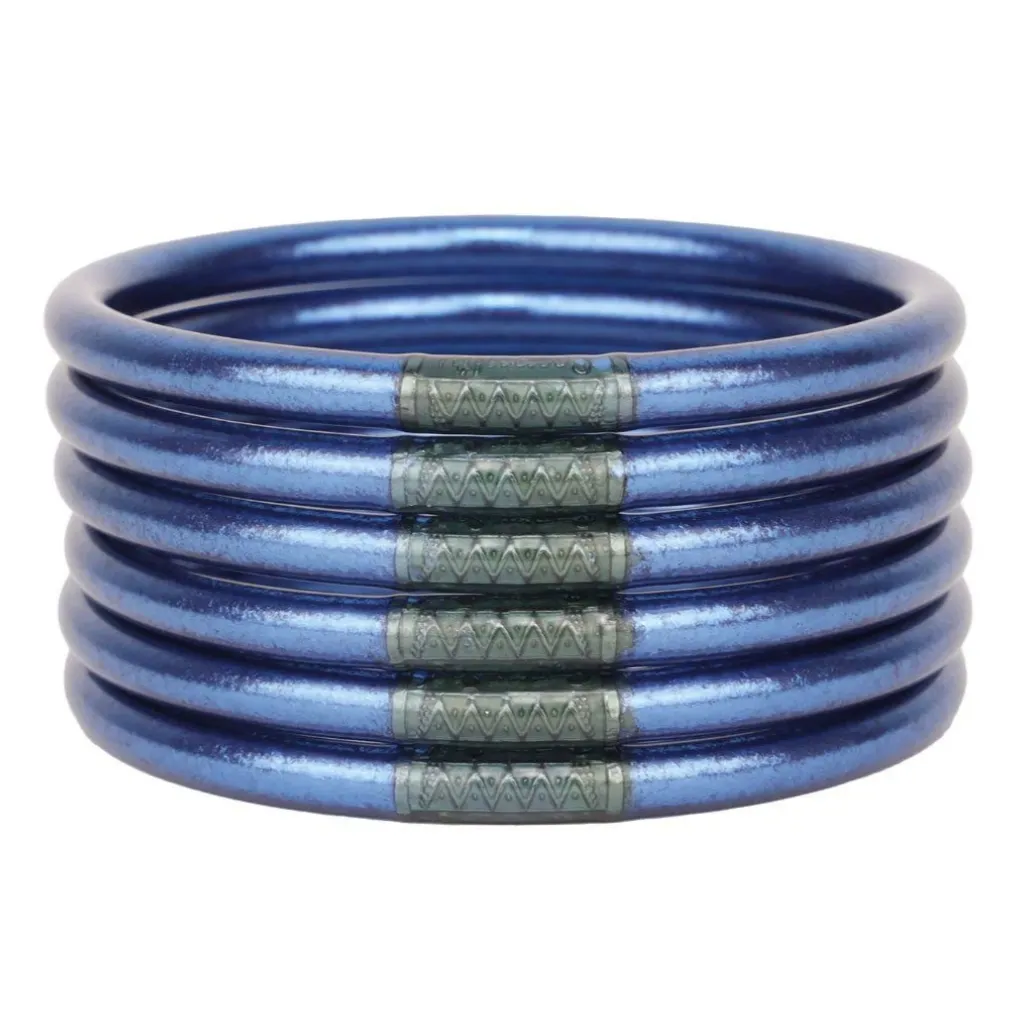 All Weather Bangle Set of 6 - Marine