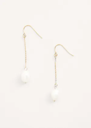 AMELIA GOLD PEARL DROP EARRINGS