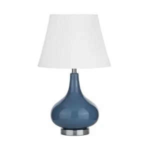 Antonio Light Blue Table Lamp 58cm