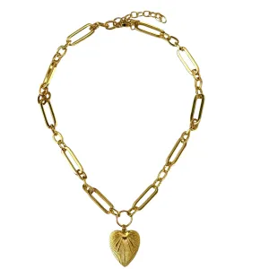 Ashley Heart Charm Necklace