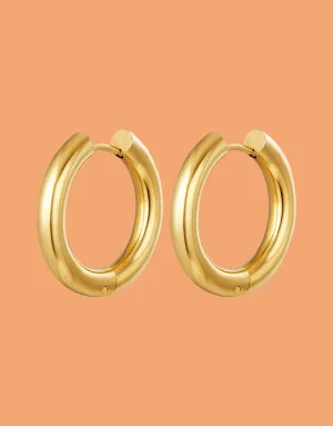 Basic big hoop earrings