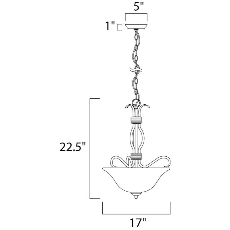 Basix Three Light Pendants