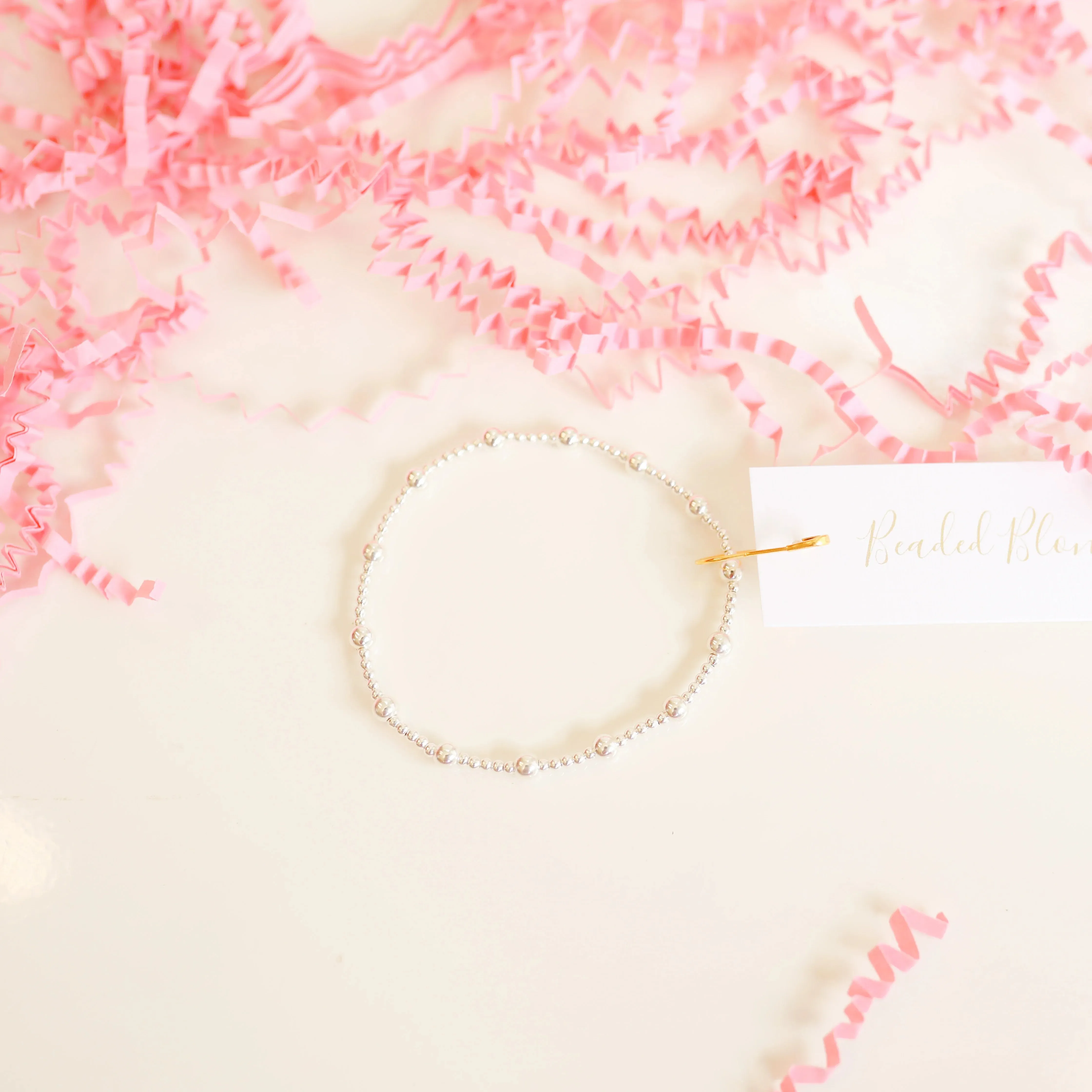 Beaded Blondes | June Bracelet in Silver