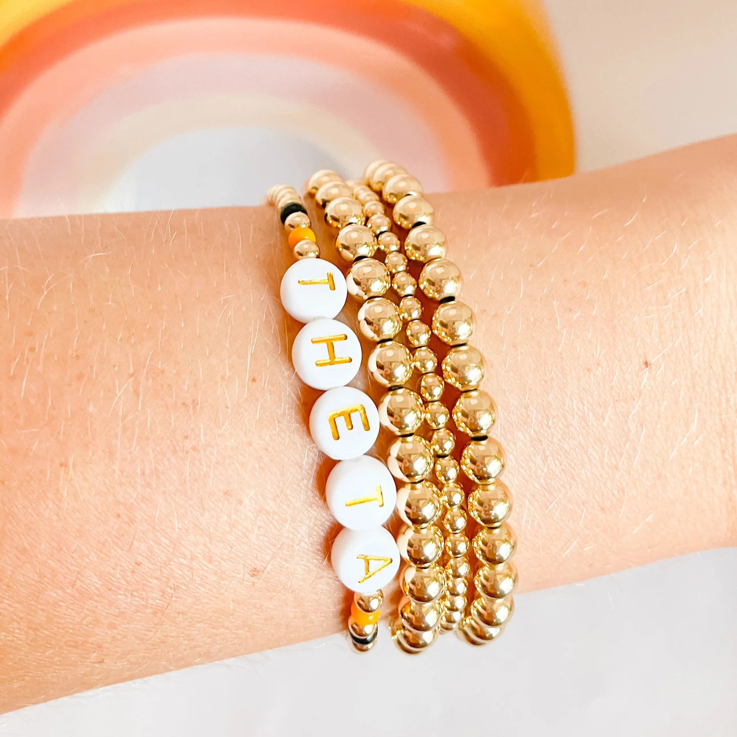 Beaded Blondes | Theta Color Sorority Bracelet