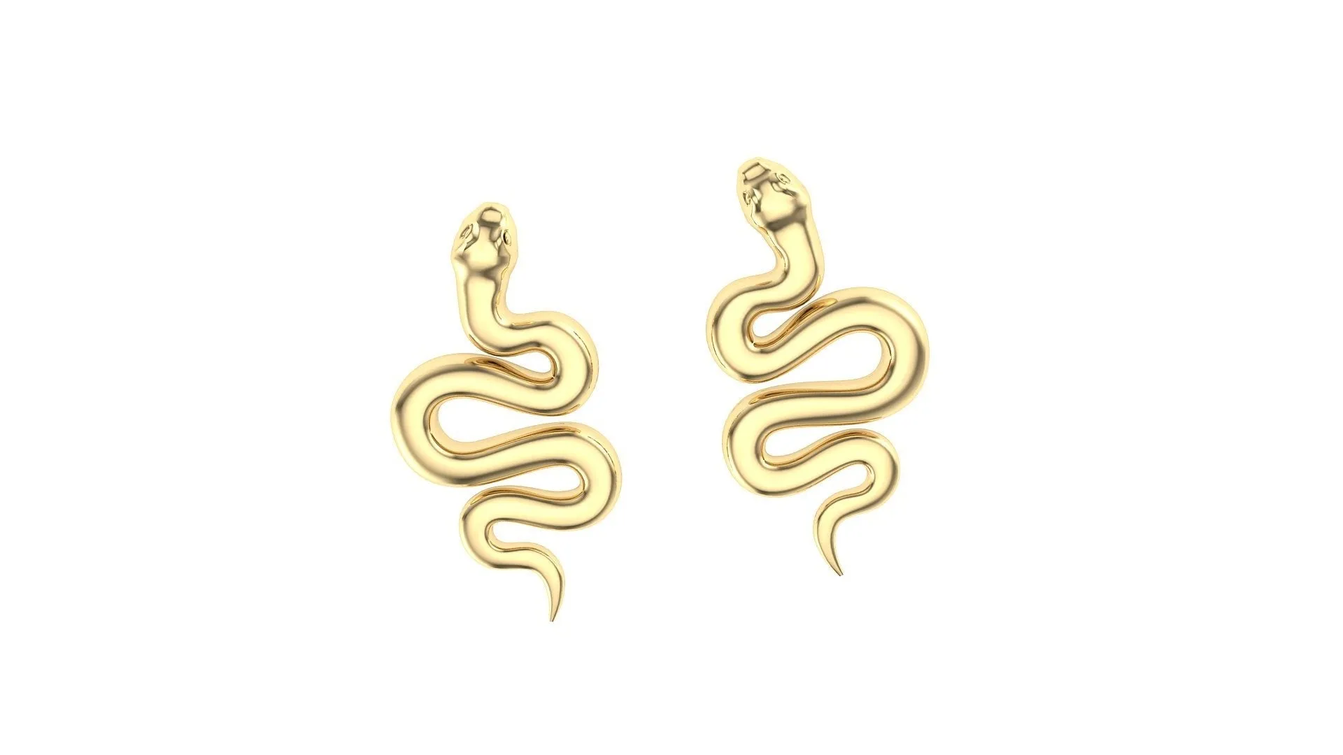 Bff Snake Studs 14k Gold