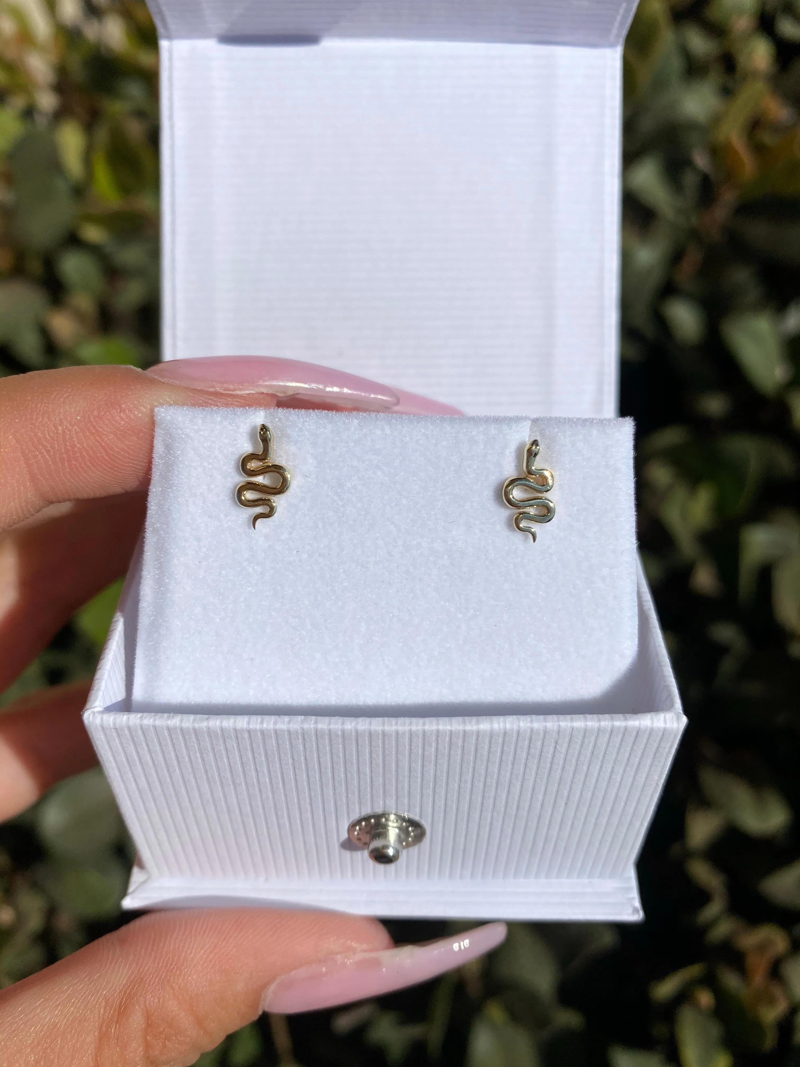 Bff Snake Studs 14k Gold