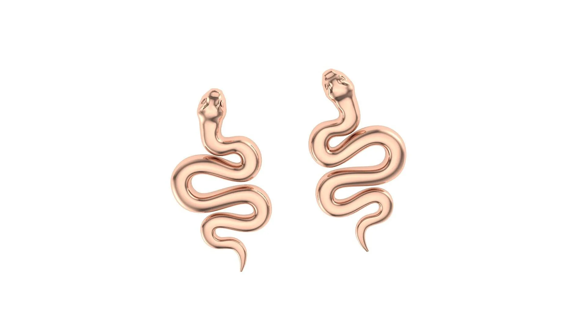 Bff Snake Studs 14k Gold