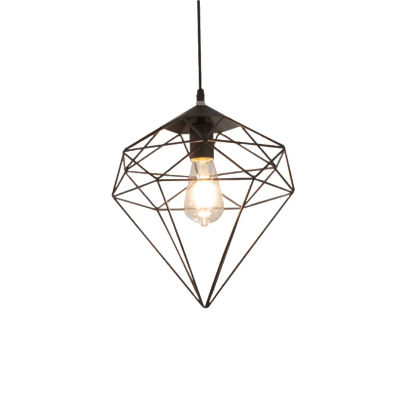 Black Diamond Cage Pendant Lamp