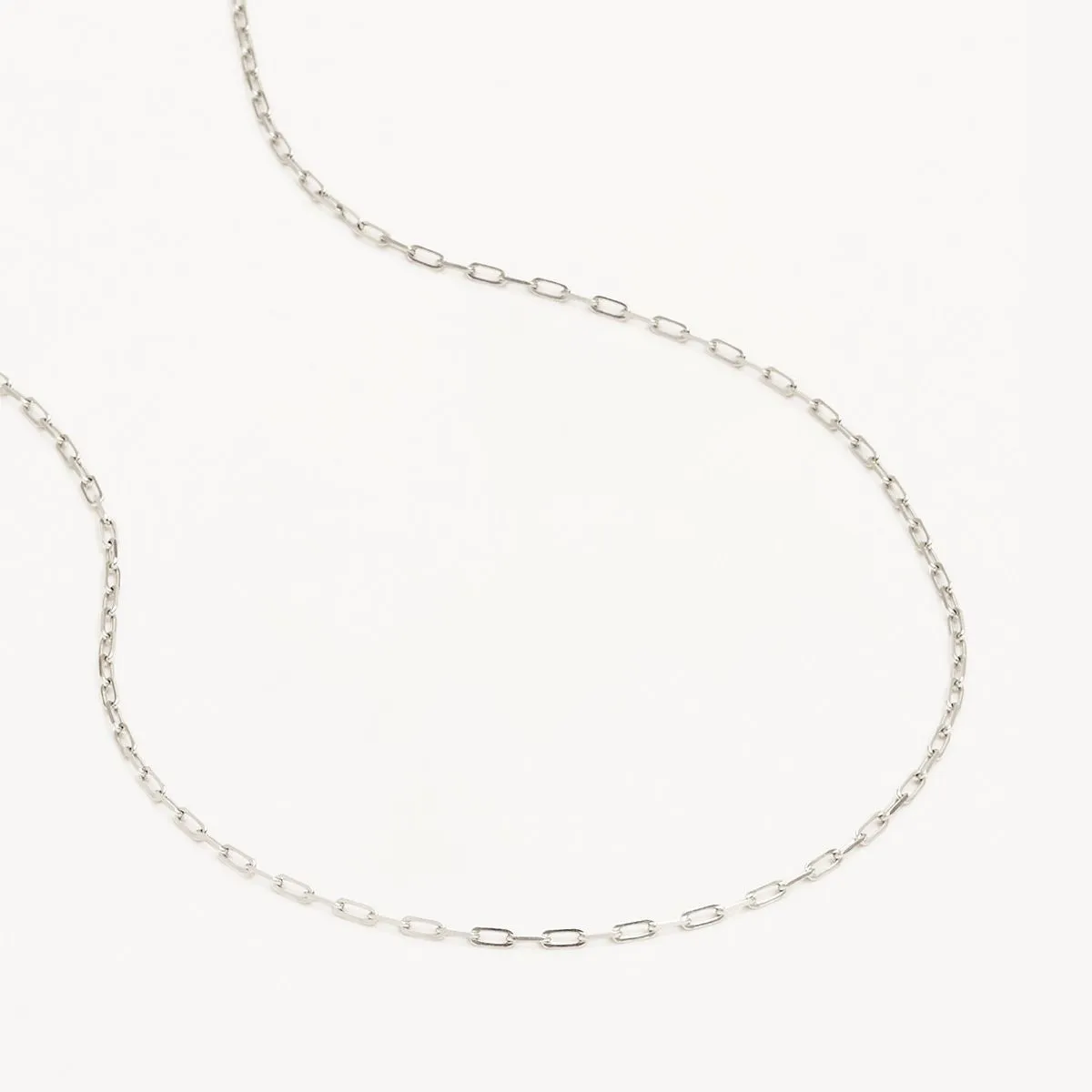 By Charlotte 18” 3mm Link Chain Necklace, Gold or Silver