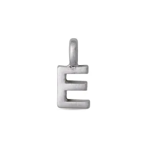 CHARM E pendant, silver-plated