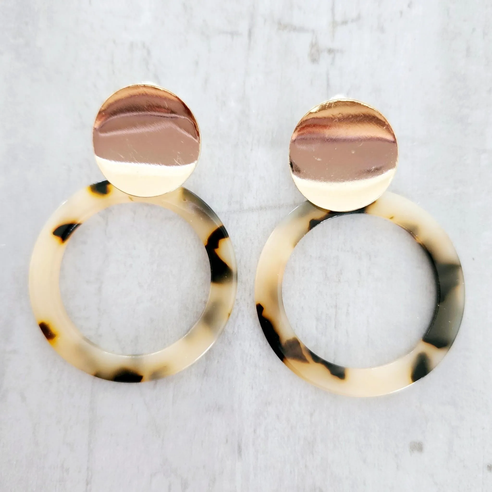 Circle Camouflage Earrings