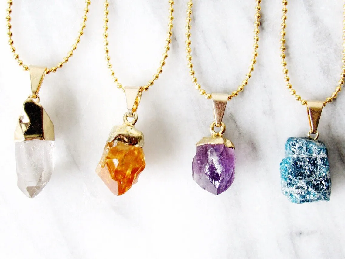 Citrine Point Chokers