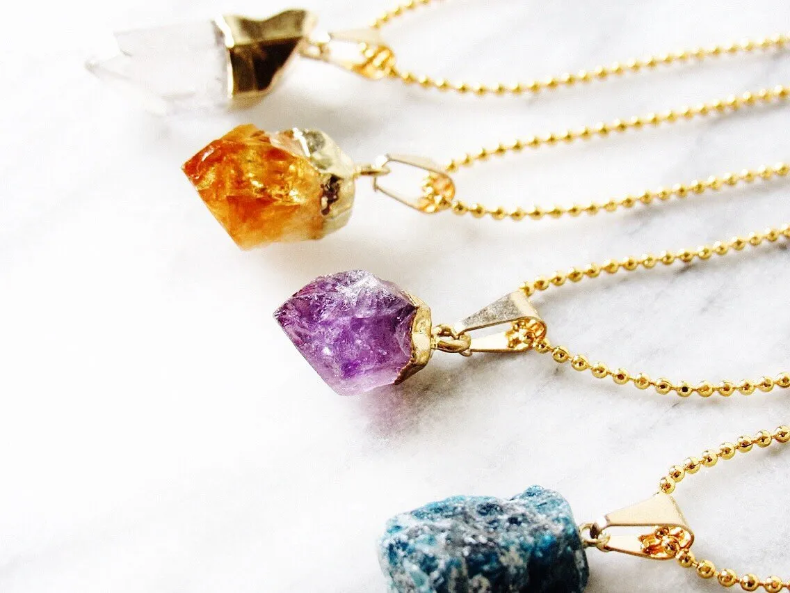 Citrine Point Chokers