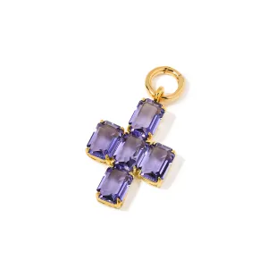 Crisscross Amethyst Pendant