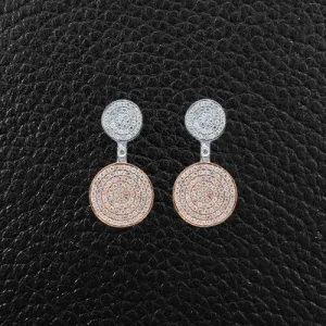 Diamond Circle Earrings