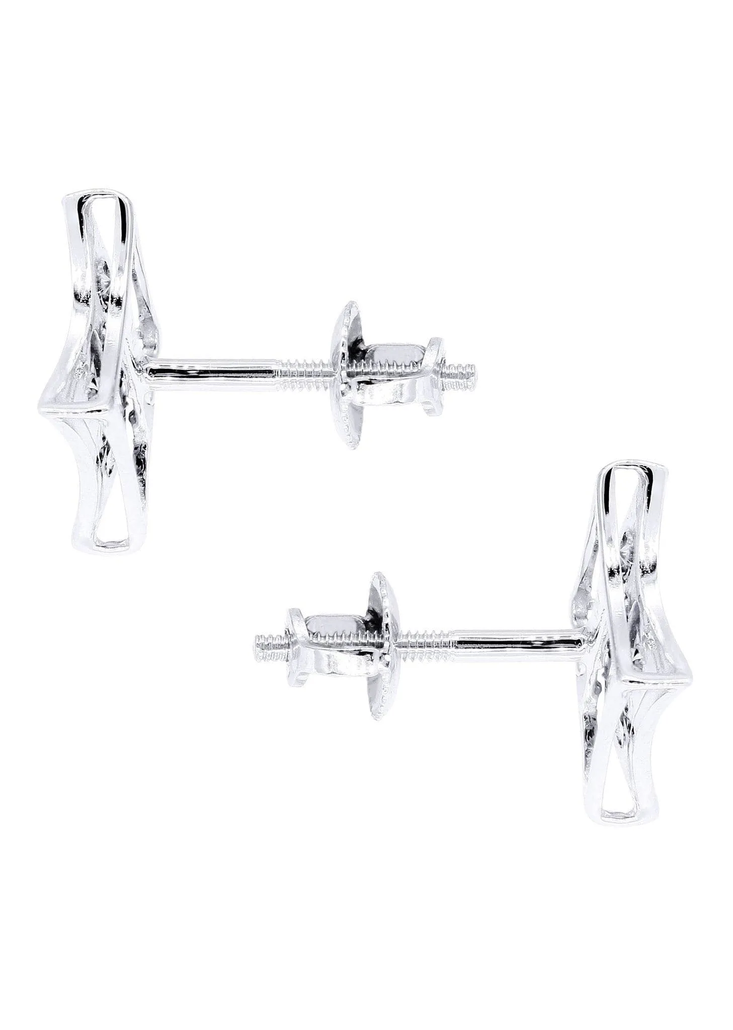 Diamond Earrings For Men | 0.22 Carats 14K White Gold