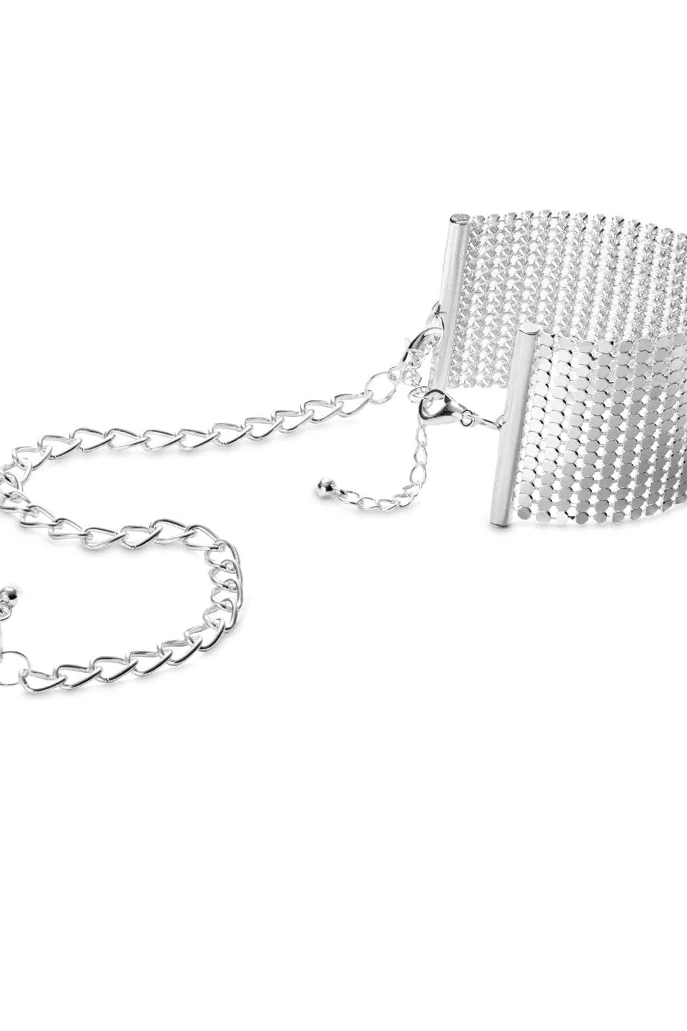 Désir Métallique Metallic Mesh Cuffs Silver