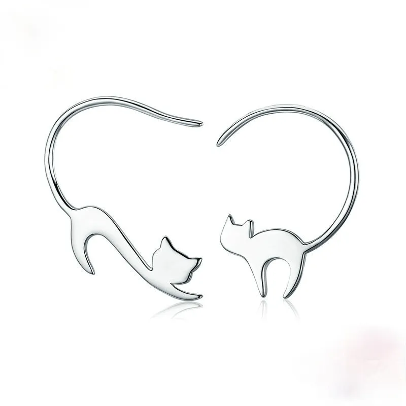 Earrings Kitten S925 Sterling Silver Earrings