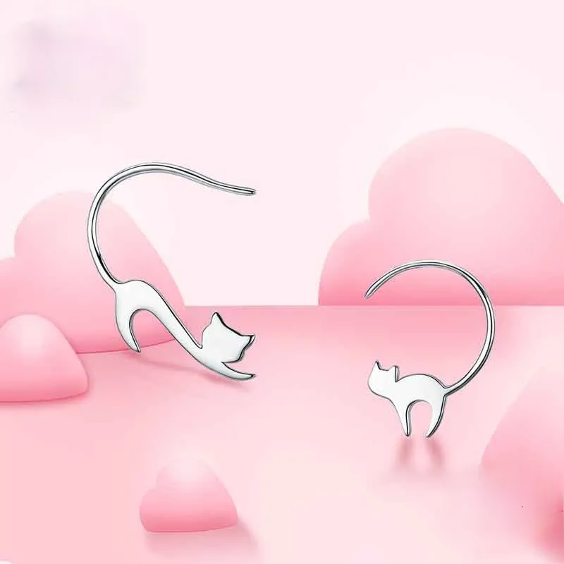 Earrings Kitten S925 Sterling Silver Earrings