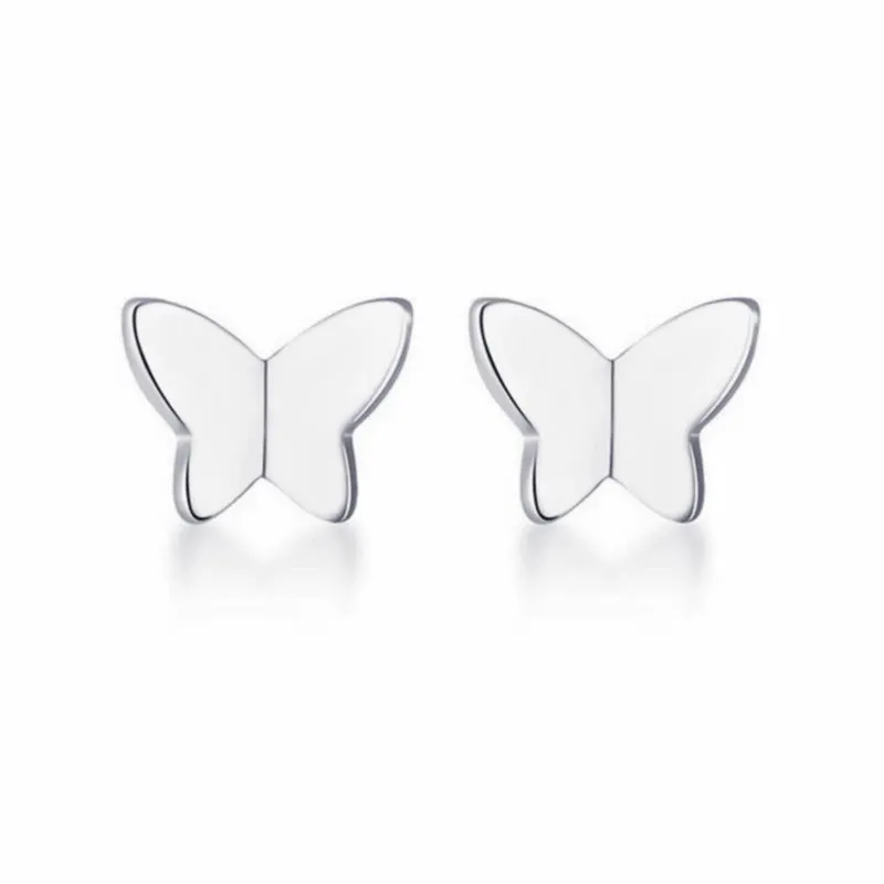 Earrings S925 Sterling Silver Butterfly Studs