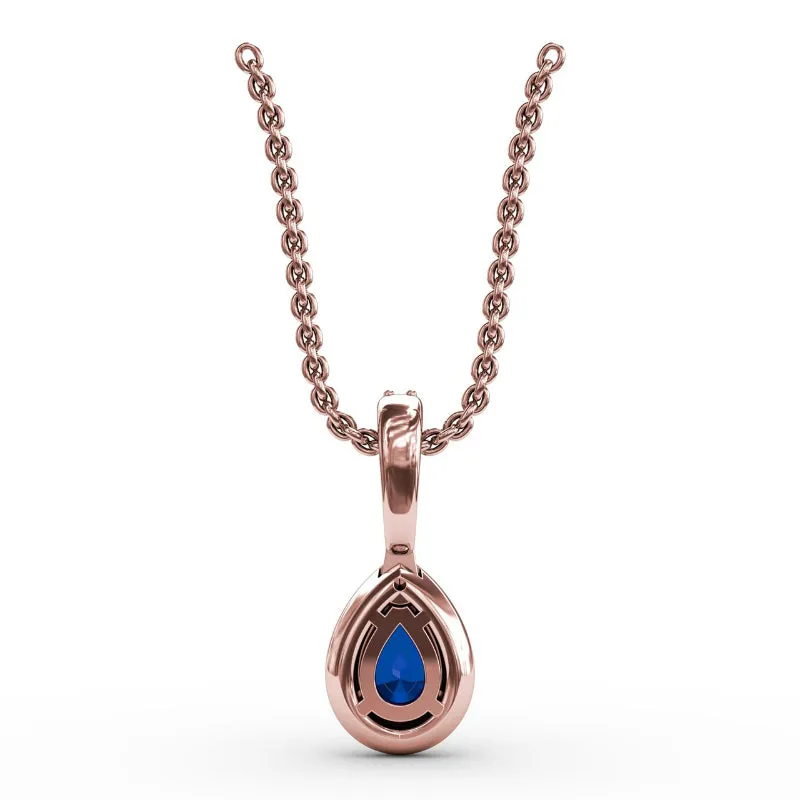 Fana Statement Sapphire and Diamond Pendant