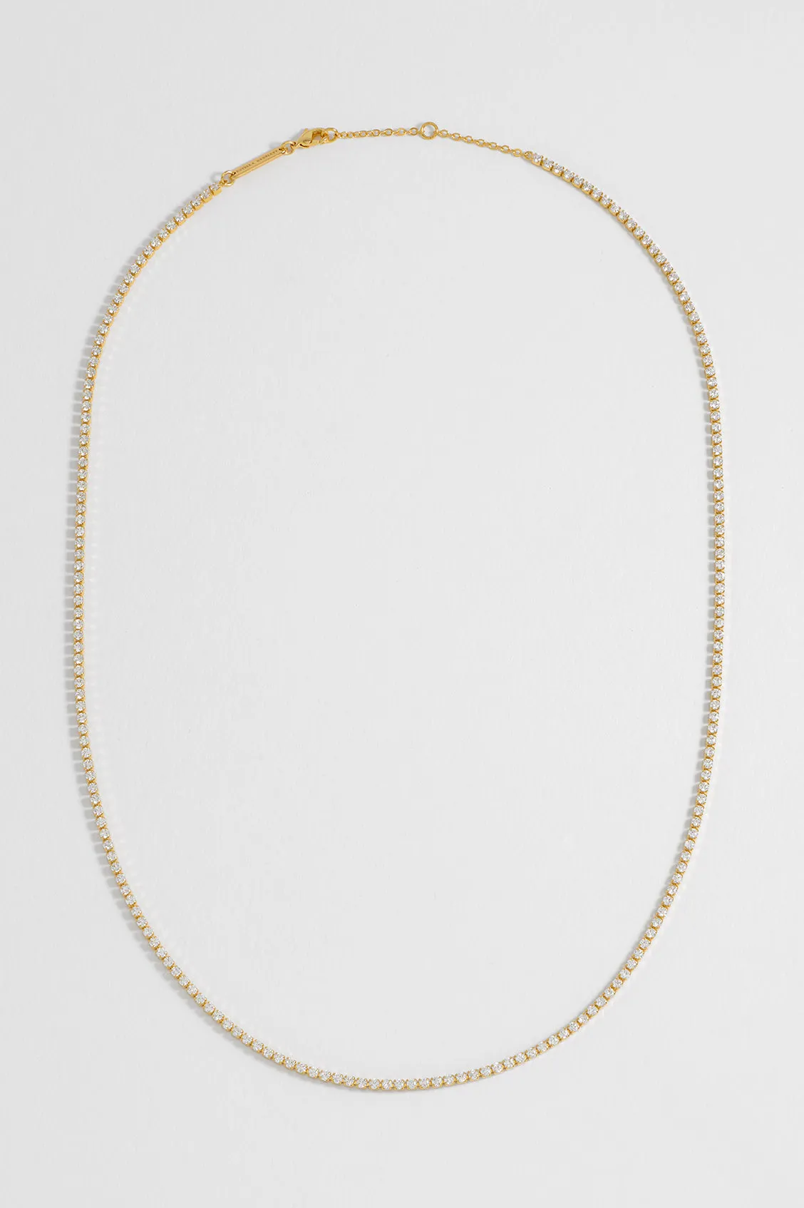 Fine Tennis Chain Necklace