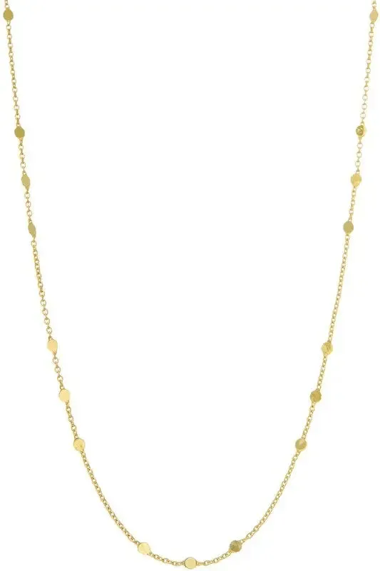 Flat Round Chain Necklace