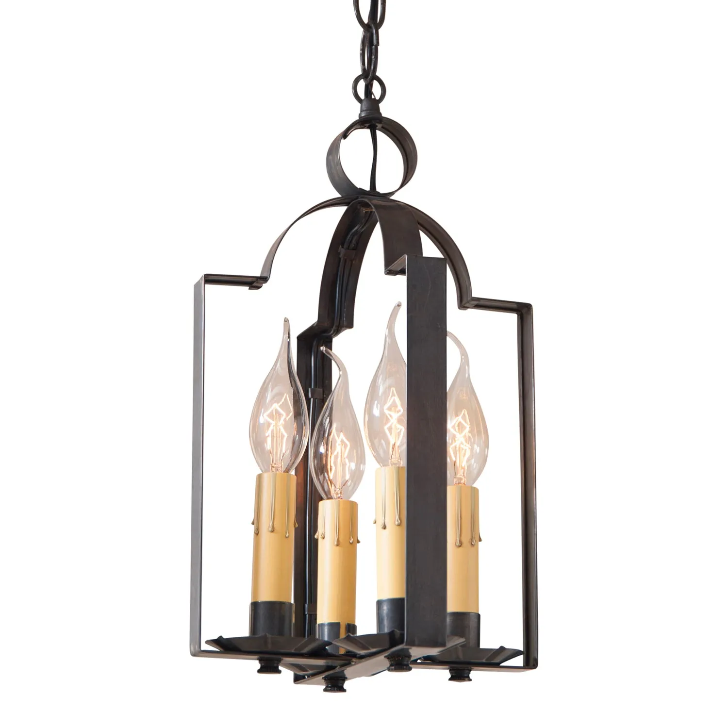 Four Light Saddle Light in Kettle Black