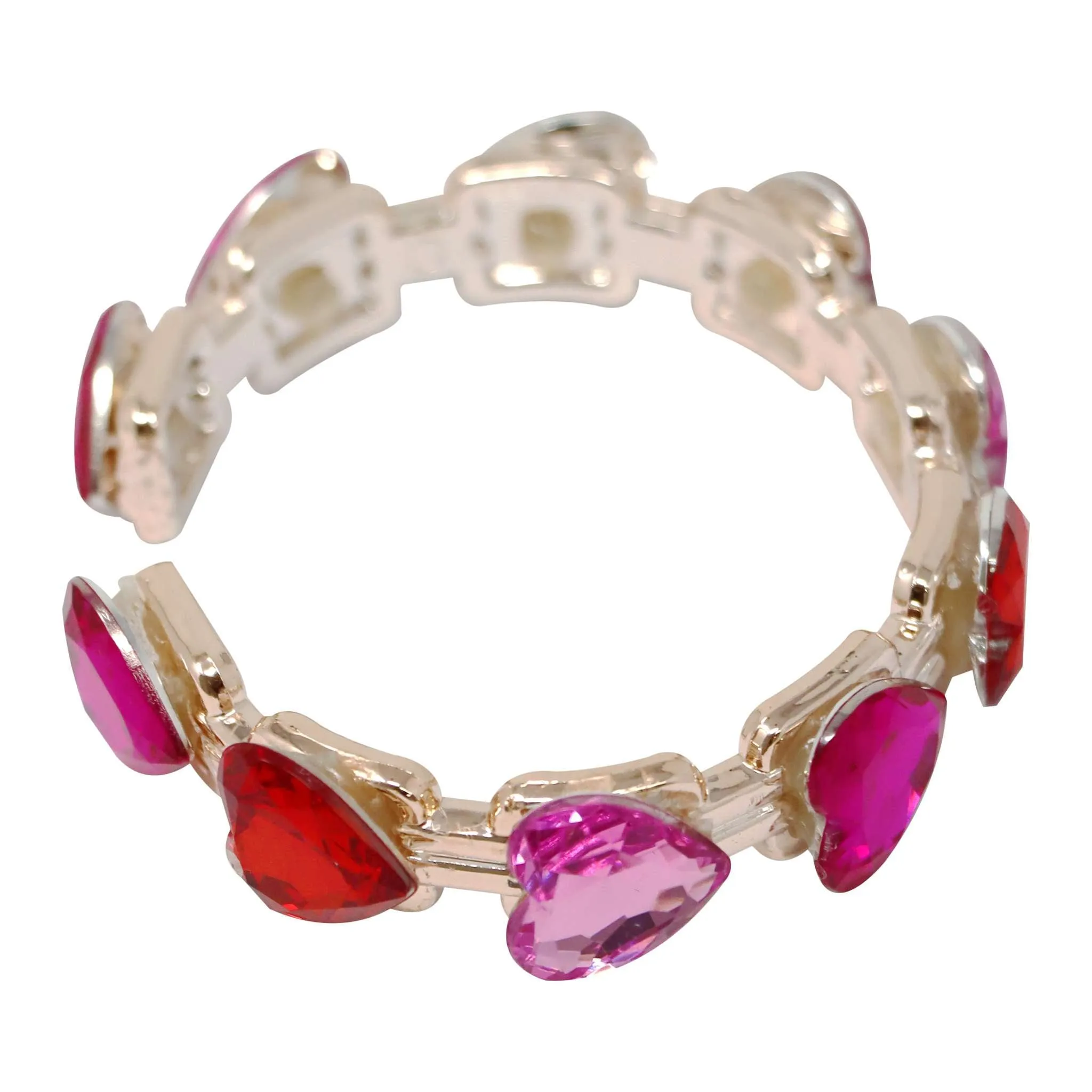 Gemstone Heart Bangle