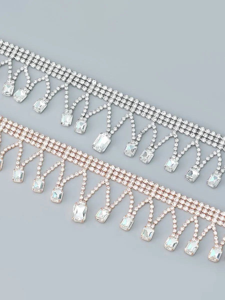 Glamorous Crystal Rhinestone Necklace MSE00135